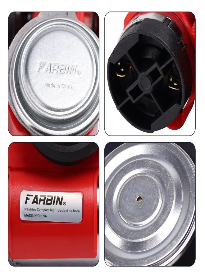 FARBIN Train Horn for Truck 12v 150db Loud Car Horn Snail Air Horn with Air Pump for truck car boat van lorry SUV RV motorcycle off road - Image 3